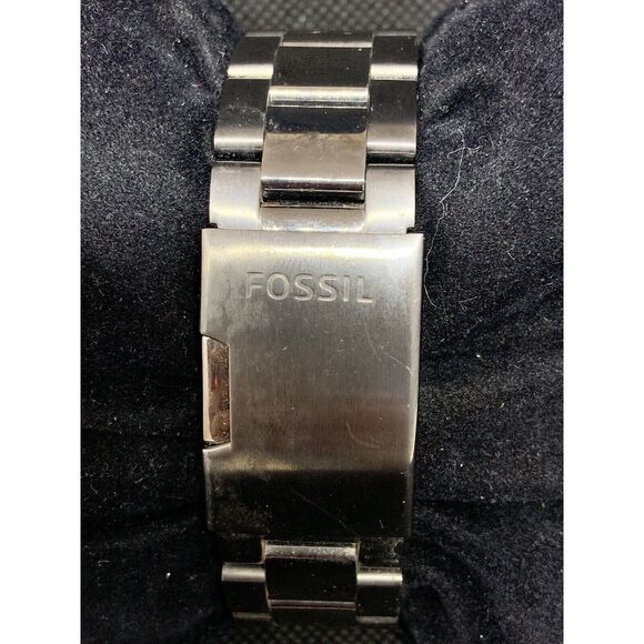 Fossil CH2869 Men's Watch Chronograph Black Dial Smoke Ion Plated Analog O860 - Picture 3 of 8